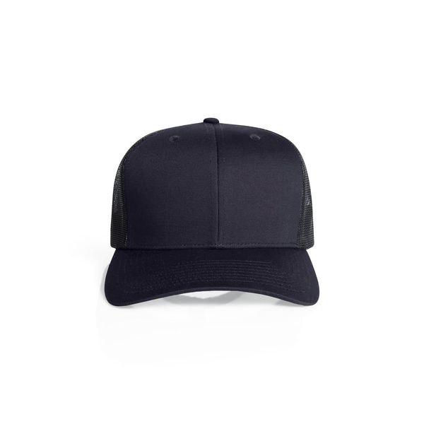 Mesh Contrast Trucker Cap INK BLUE/BLACK AS Colour