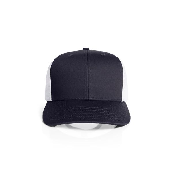 Mesh Contrast Trucker Cap INK BLUE/WHITE AS Colour