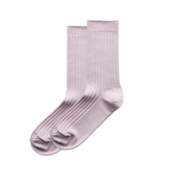 Wo's Rib Socks (2 Pairs) ORCHID AS Colour