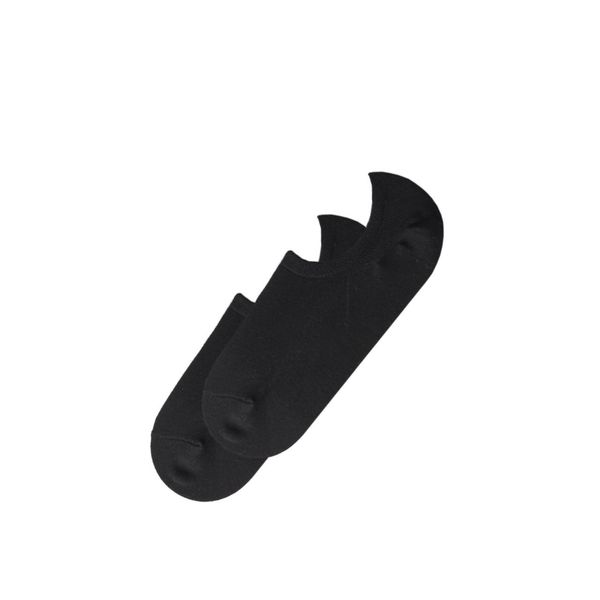 Invisible Socks (2 Pairs) BLACK AS Colour