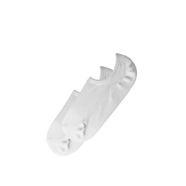 Invisible Socks (2 Pairs) WHITE AS Colour