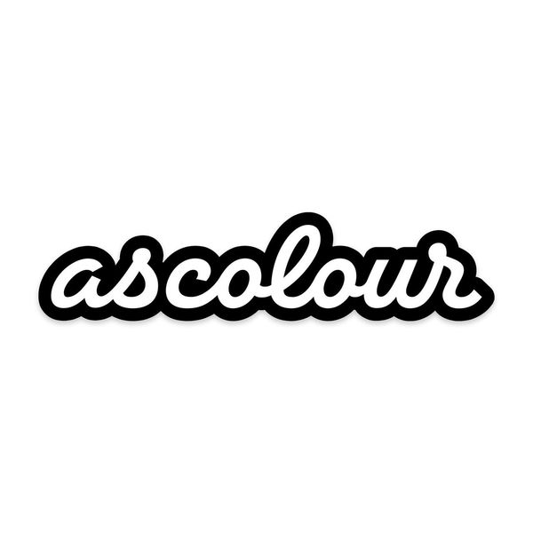 Script Sticker BLACK AS Colour
