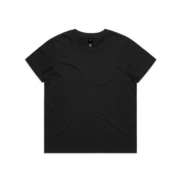 Wo's Maple Minus Tee [-8cm] 4025 BLACK AS Colour