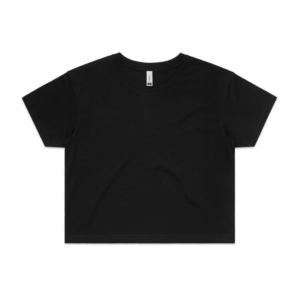 Wo's Crop Tee BLACK AS Colour