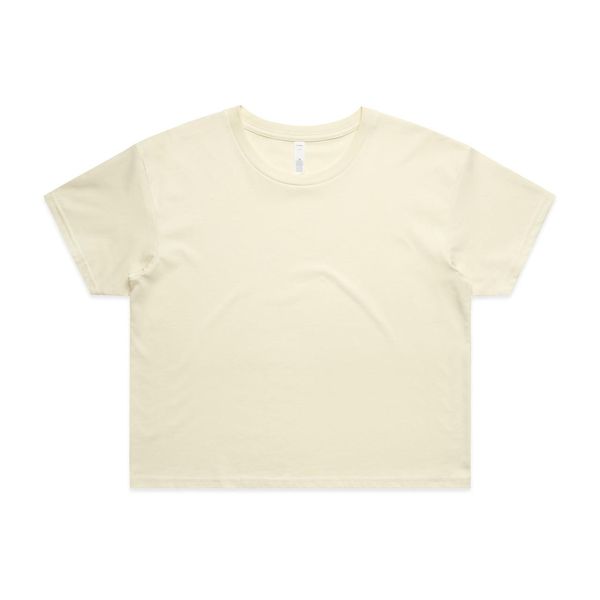Wo's Crop Tee BUTTER AS Colour