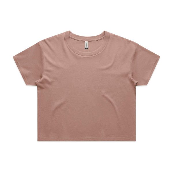 Wo's Crop Tee HAZY PINK AS Colour