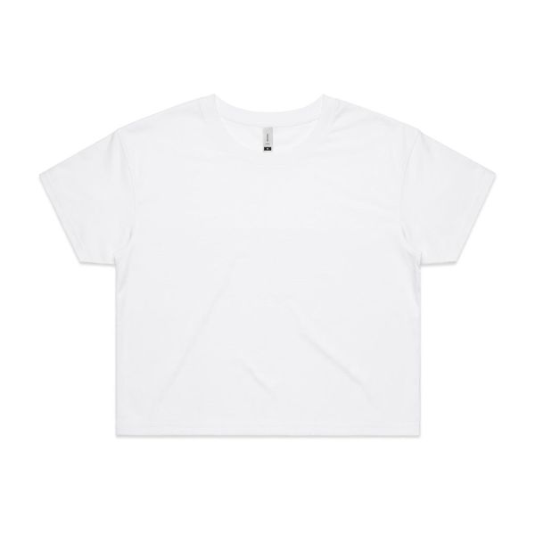 Wo's Crop Tee WHITE AS Colour