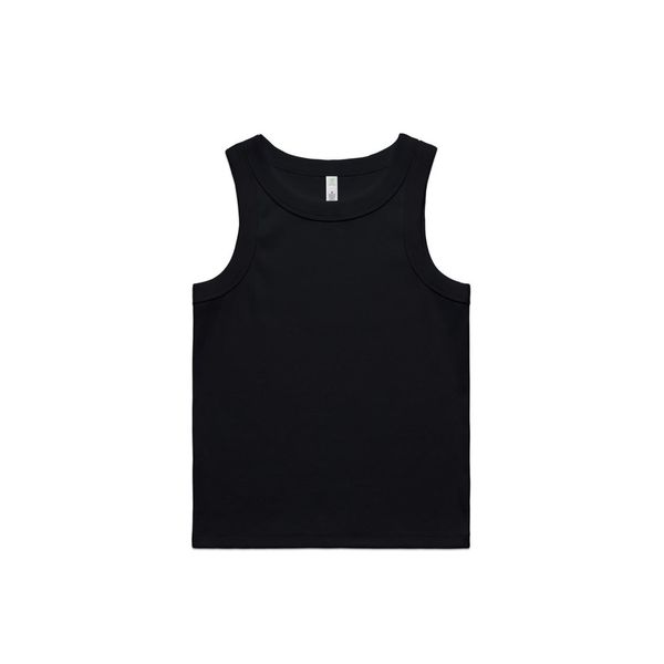 Wo's Organic Rib Tank BLACK AS Colour