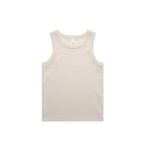 Wo's Organic Rib Tank BONE AS Colour
