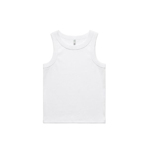 Wo's Organic Rib Tank WHITE AS Colour