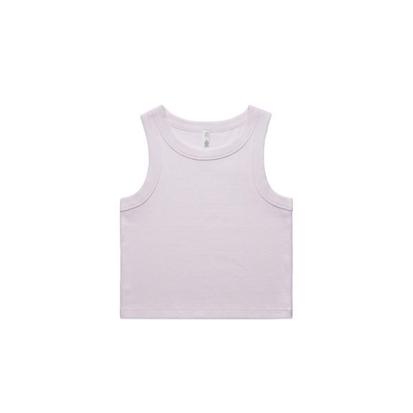 Wo's Organic Rib Crop Tank ORCHID AS Colour