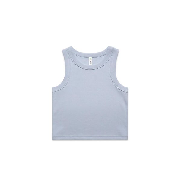 Wo's Organic Rib Crop Tank POWDER AS Colour
