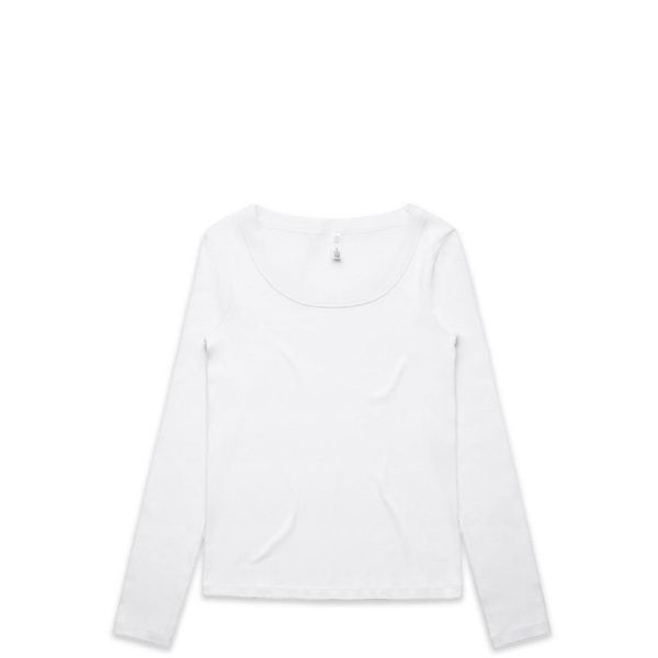 Wo's Organic Baby Rib L/S Tee BLACK AS Colour