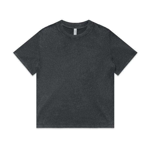 Wo's Stone Wash Heavy Tee BLACK STONE AS Colour