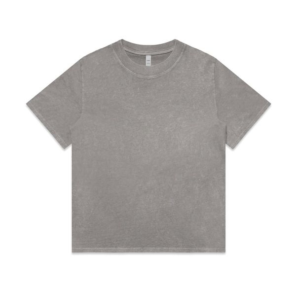 Wo's Stone Wash Heavy Tee GREY STONE AS Colour