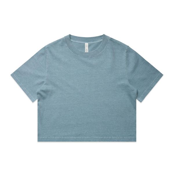 Wo's Heavy Faded Crop Tee FADED CHALK AS Colour