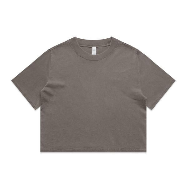 Wo's Heavy Faded Crop Tee FADED GREY AS Colour