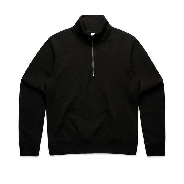Wo's Stencil Half Zip Crew BLACK AS Colour