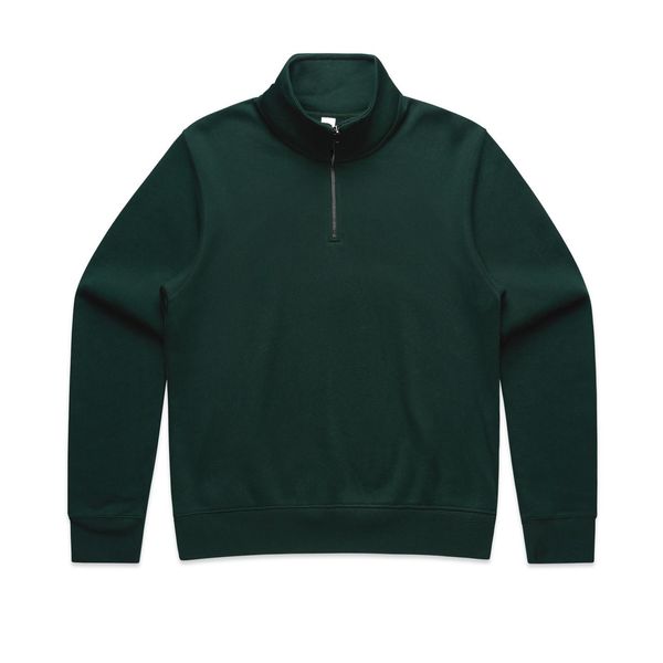 Wo's Stencil Half Zip Crew PINE GREEN AS Colour