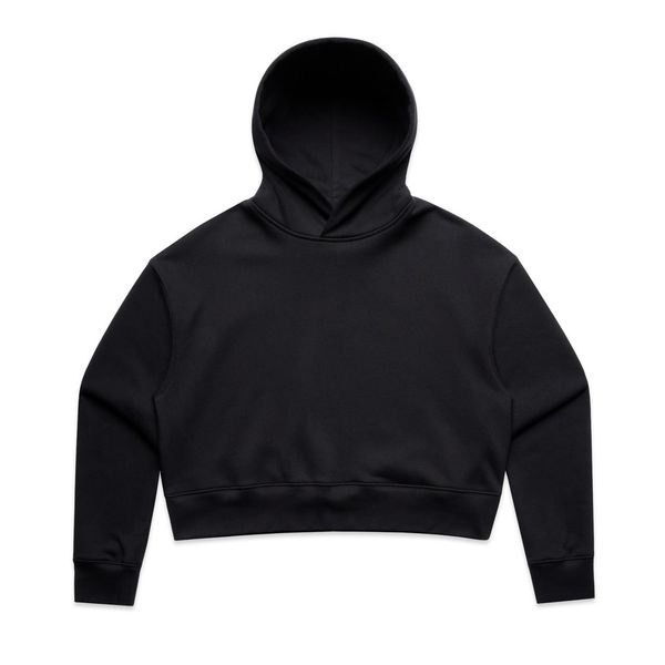 Wo's Relax Crop Hood BLACK AS Colour