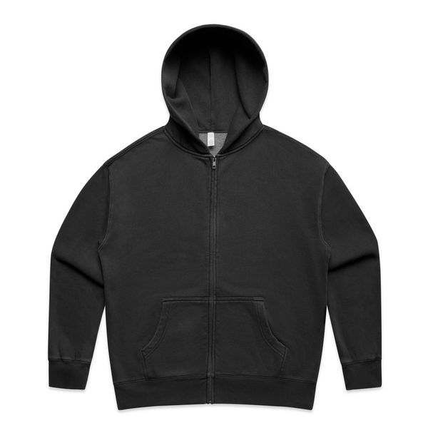 Wo's Relax Faded Zip Hood FADED BLACK AS Colour