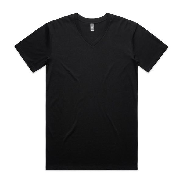 Staple V Neck Tee BLACK AS Colour