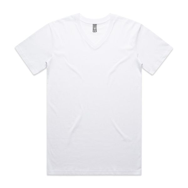 Staple V Neck Tee WHITE AS Colour