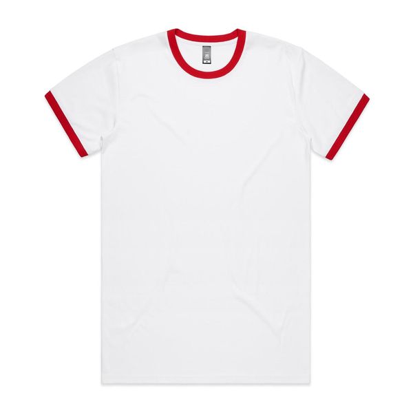 Staple Ringer Tee WHITE/RED AS Colour
