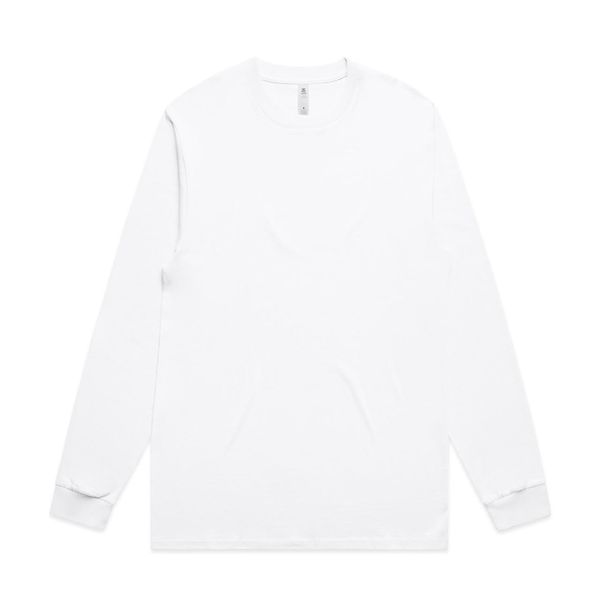 Block L/S Tee WHITE AS Colour