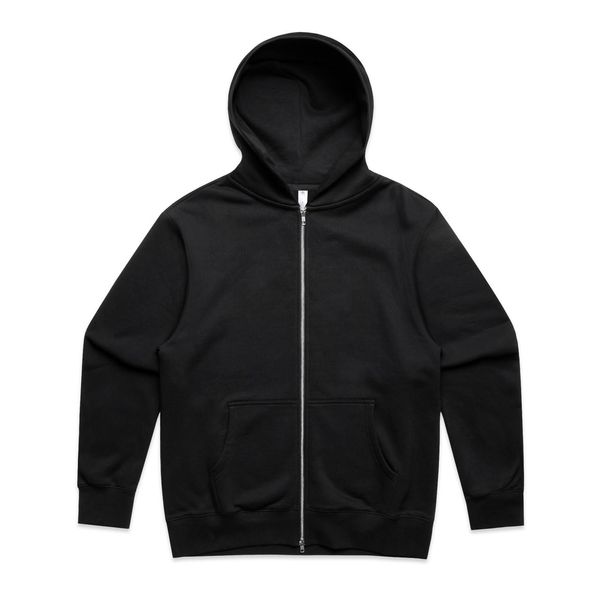 Heavy Zip Hood BLACK AS Colour