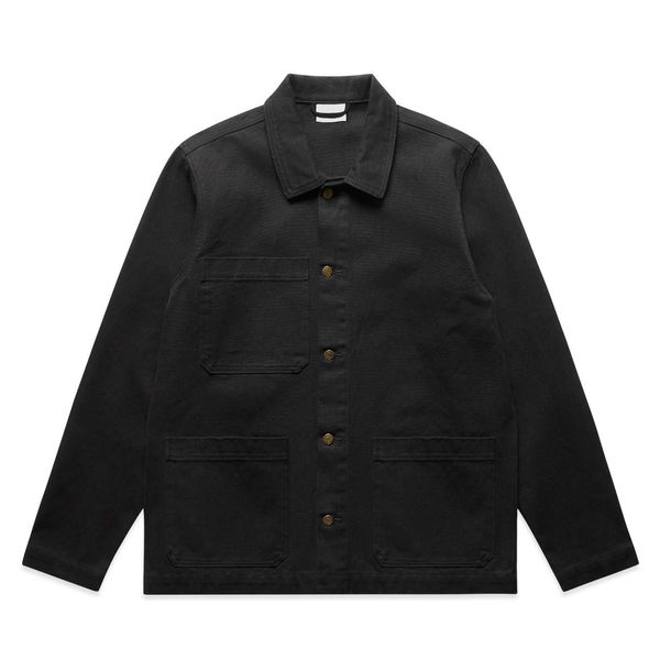 Canvas Chore Jacket BLACK AS Colour