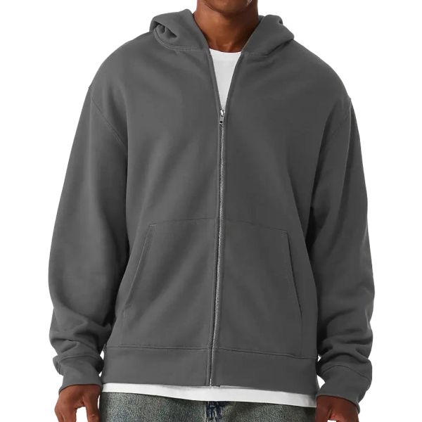 Sweat à capuche unisexe lourd à zip Asphalt Bella&Canvas