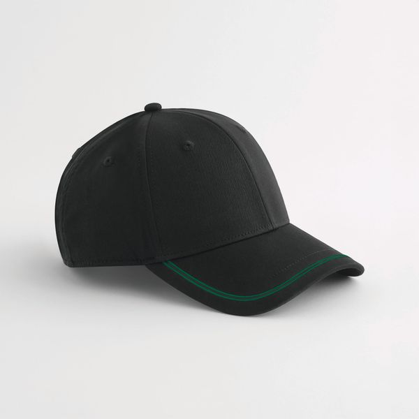 Casquette de sport Black / Kelly Green Beechfield®