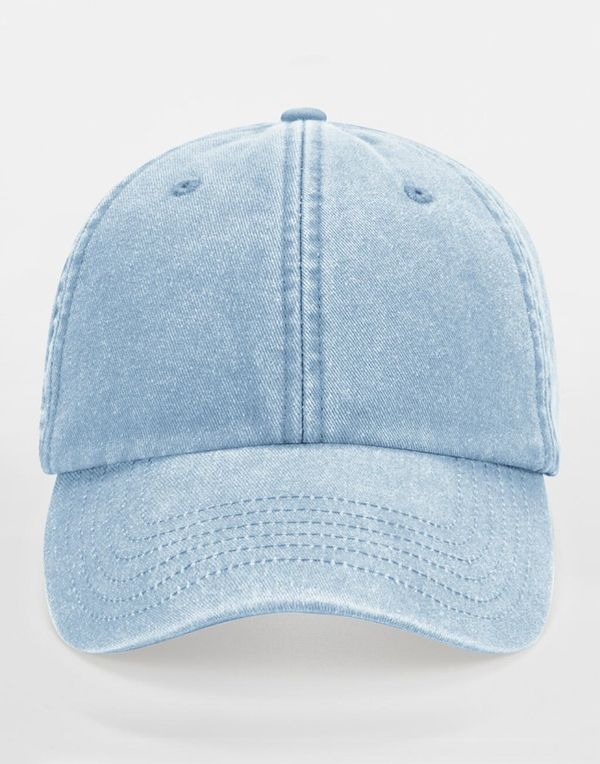Casquette vintage profil bas Vintage Light Blue Beechfield