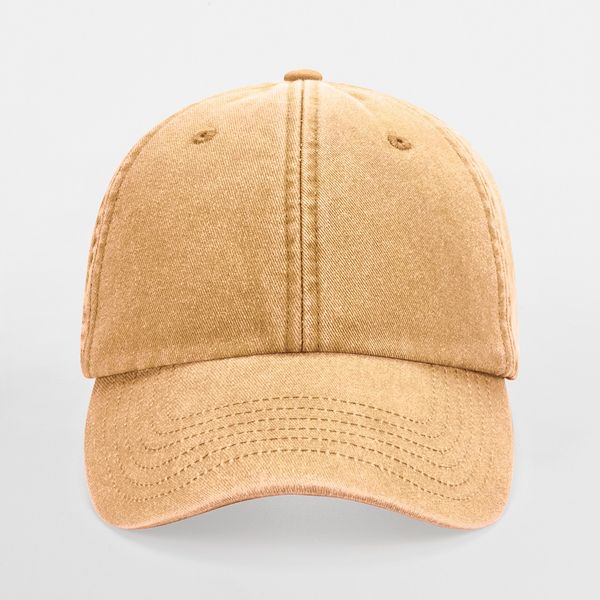 Casquette vintage profil bas MOUTARDE Beechfield