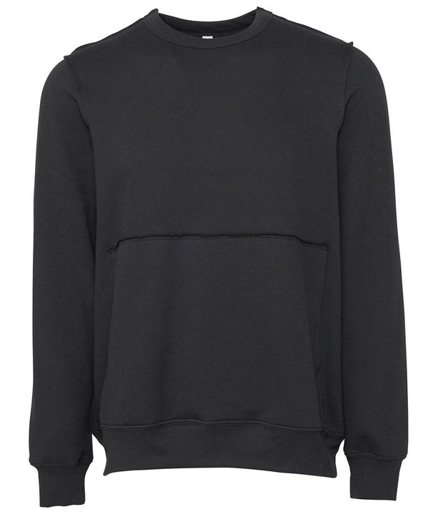 Sweat-shirt col rond unisex à bords francs Dark Grey Bella&Canvas