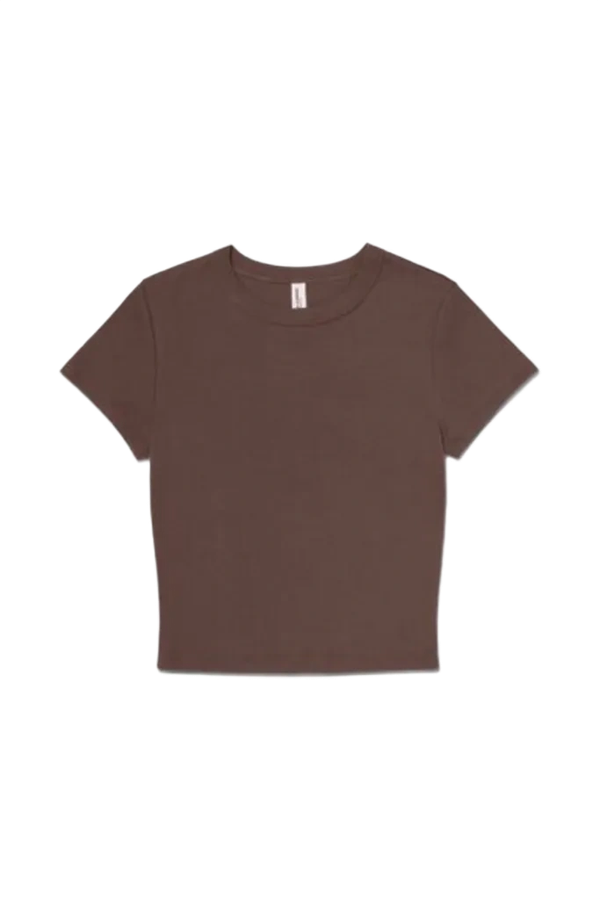 Women´s Micro Rib Baby Tee Cocoa Bella