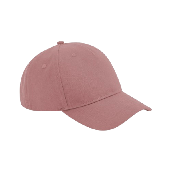 Organic cotton 5 panel cap Rose pink Beechfield