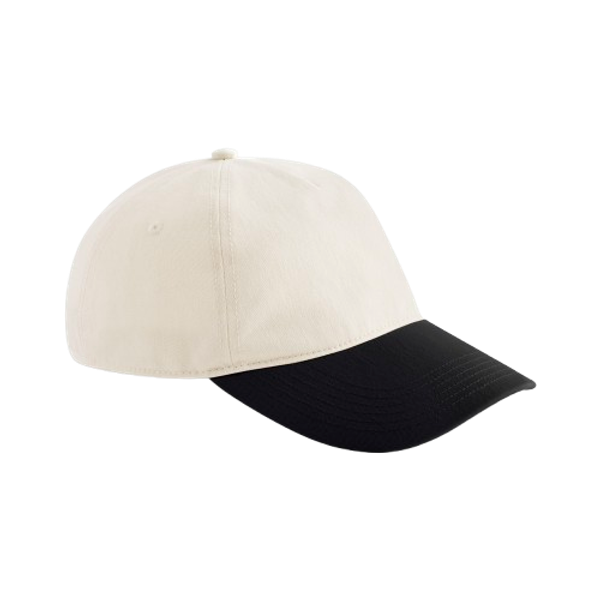CONTRAST PEAK LEISURE CAP Natural / Black BEECHFIELD