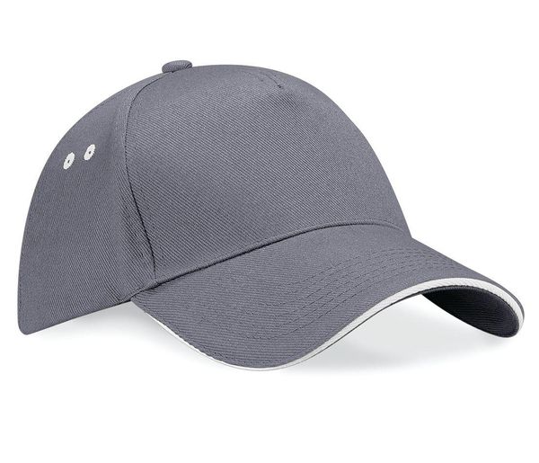 ULTIMATE 5 PANEL CAP SANDWICH PEAK Graphite / Oyster Grey BEECHFIELD