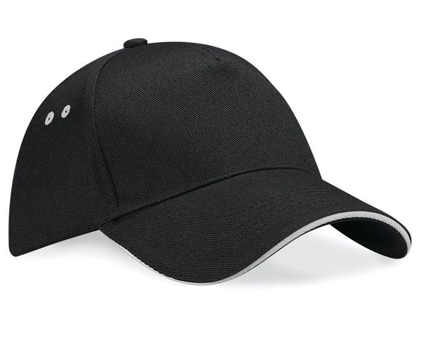 ULTIMATE 5 PANEL CAP SANDWICH PEAK Black / Grey BEECHFIELD