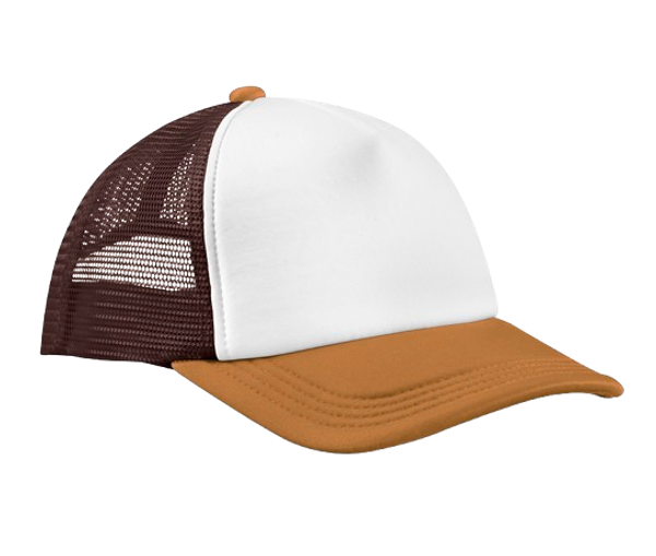 RETRO 5 PANEL TRUCKER Chocolate / Dark amber BEECHFIELD