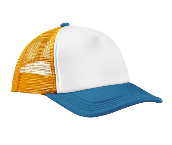 RETRO 5 PANEL TRUCKER Sunflower / Heritage blue BEECHFIELD