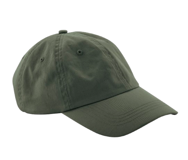 LOW PROFILE 6 PANEL DAD CAP Olive Green BEECHFIELD