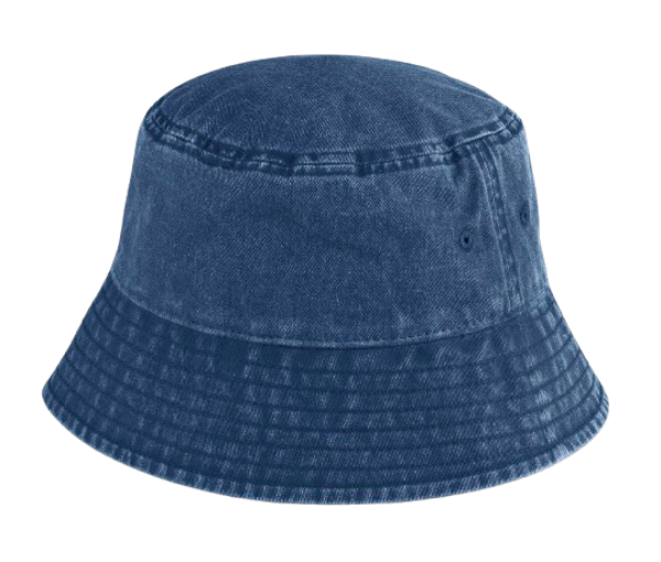 JUNIOR VINTAGE BUCKET HAT Vintage Denim BEECHFIELD