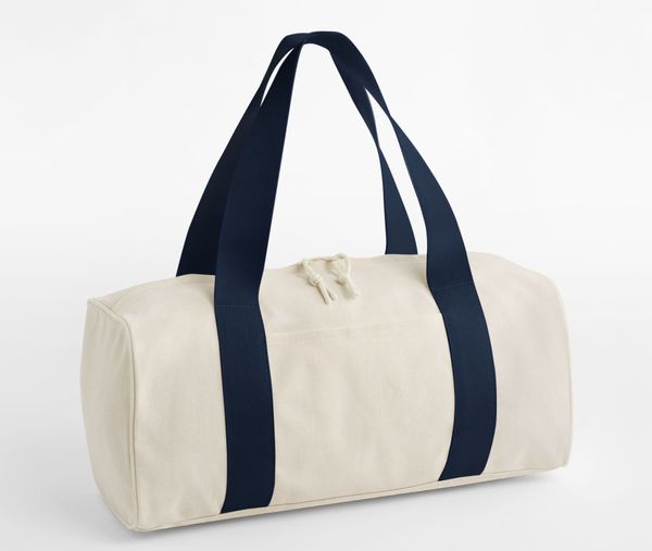 BG676 EDIT CANVAS DUFFLE Natural / Navy BAG BASE