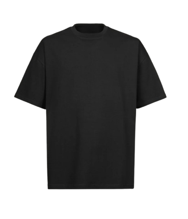 ULTRA LUXURY OVERSIZED TEE SHIRT 240GSM Black GRAMMA