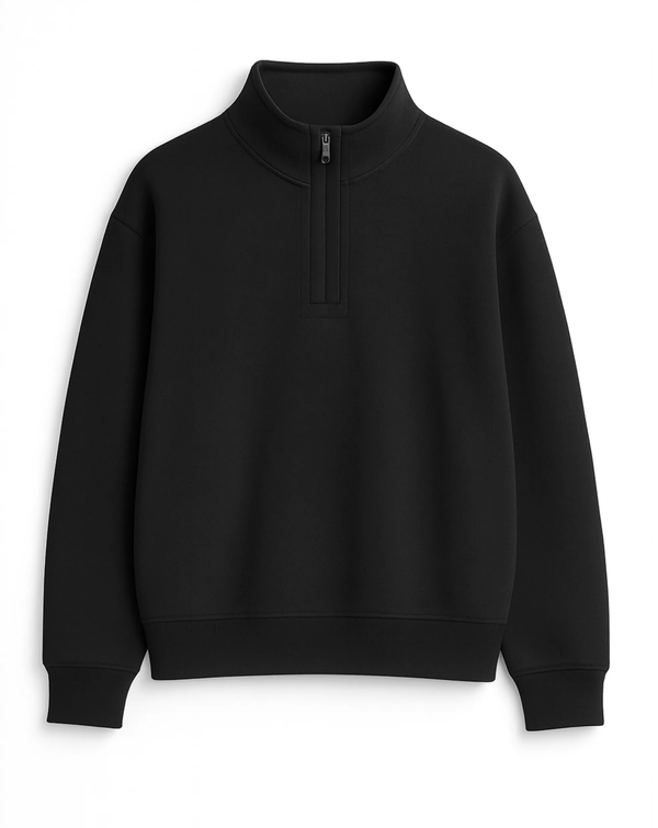 SAREK HALF ZIP Black OLTEX