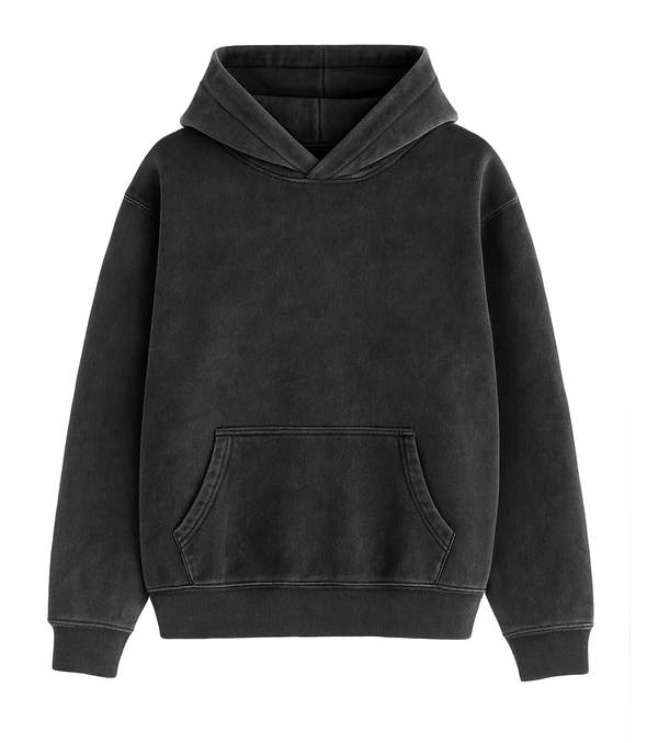 HUDSON VINTAGE HOODIE Black OLTEX