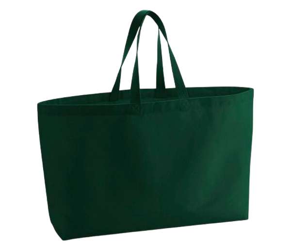 Oversized Canvas Bag 475G Bottle Green Westford Mill